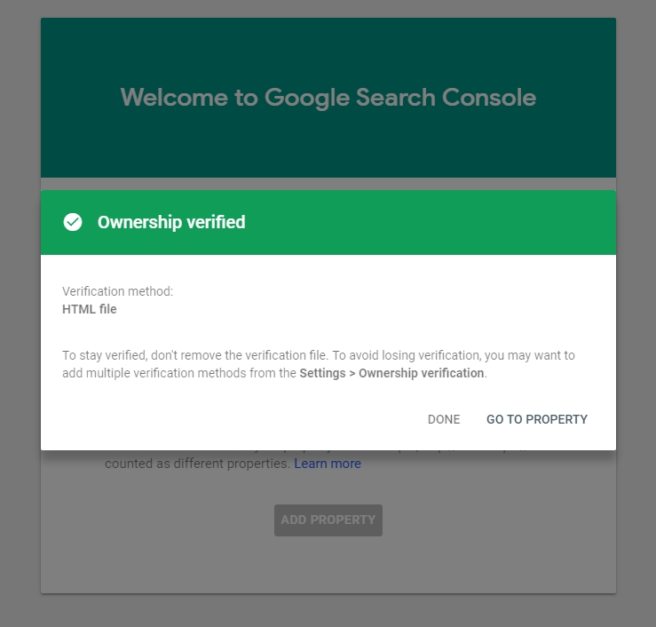 مرحله چهارم ثبت سایت در سرچ کنسول گوگل